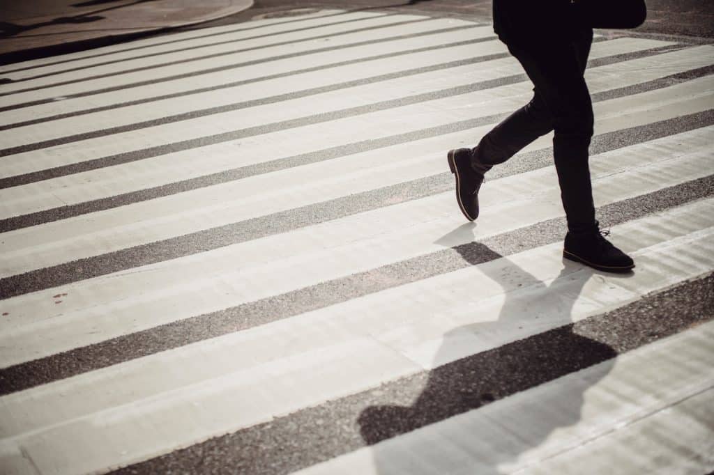 Pedestrian Hit By Truck On Crosswalk