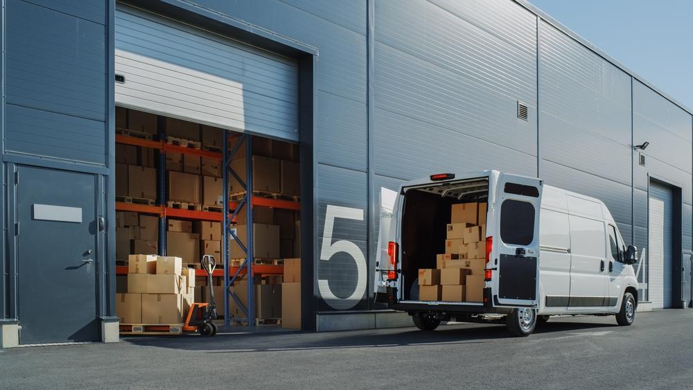 A delivery truck unloading cargo. What steps to take after an accident with an Amazon truck.