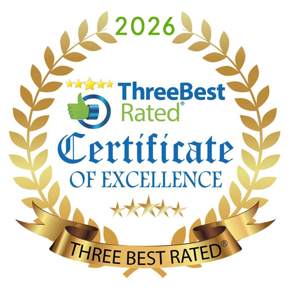 2026 Three Best Rated Certificate Of Excellence